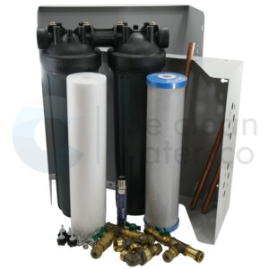 wh1cab whole house chlorine & bacteria filtration | water softener & scale protection | wall mount cabinet